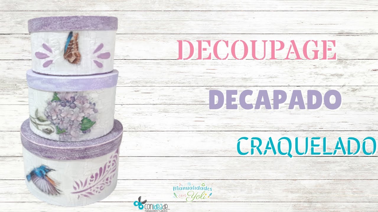 3 деревянные шкатулки с декупажем, кракле и травлением