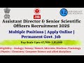 HPSC Recruitment 2025 | Assistant Directors & Senior Scientific Officer Posts Announced | High Pay