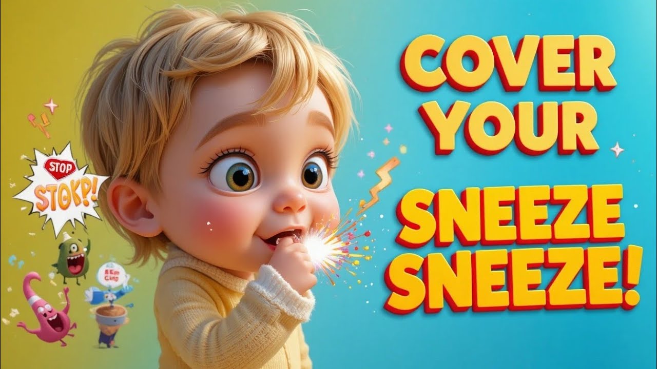 Cover Your Sneeze! / Kids Video / Children Song!