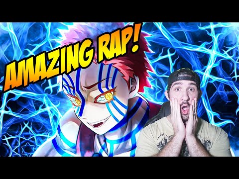 Ninja Reacts to Akaza Rap Shadow of the Moon Rustage ft Johnald Demon Slayer