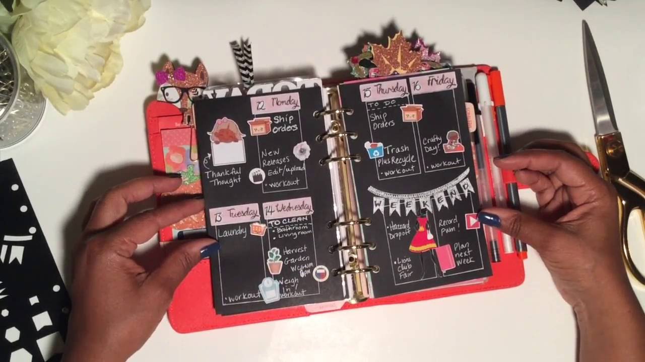 Plan With Me| Blackout Page Planning | DebaDoit Deluxe Planner Stencils | PWM