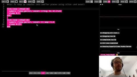 Sonic Pi Tutorial - Chopping Up Samples   Part 2