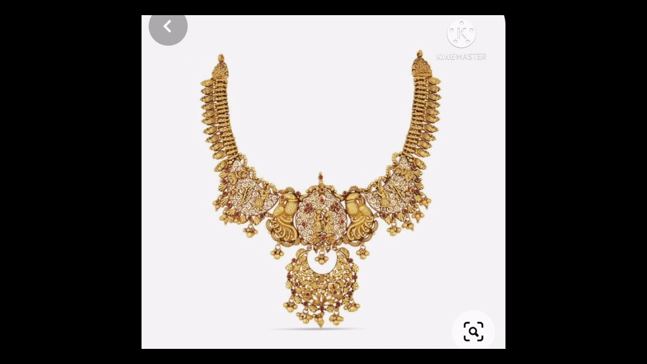 Gold Trendy fancy look necklace collection 2021 for party wear & wedding