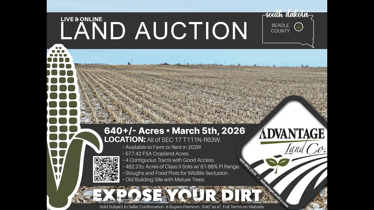 640± Beadle County, SD Land Auction