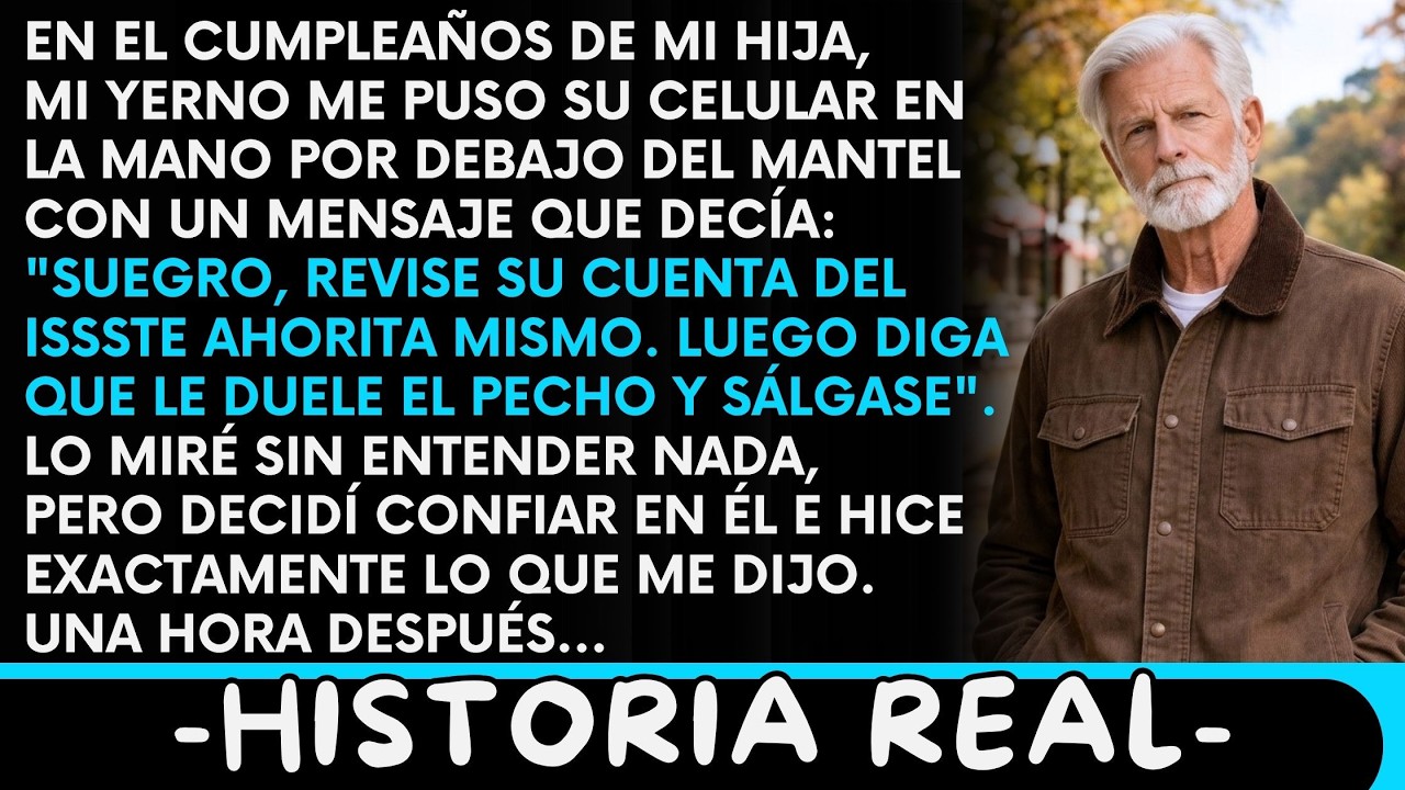 «Revisa tu cuenta ahora», me dijo mi yerno y me pasó su celular en mi cumpleaños — una hora después descubrí algo que cambió todo.