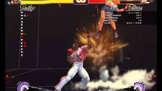 Super Street Fighter 4 AE Dudley 1000 stun combo