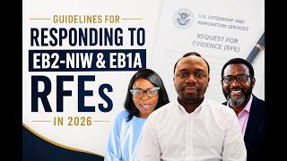Guidelines for Responding to an EB2 NIW & EB1A RFEs in 2026