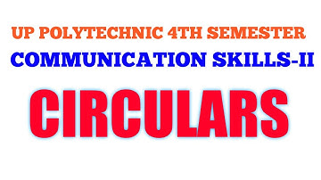 UP POLYTECHNIC 4TH SEMESTER | COMMUNICATION SKILLS-II | CIRCULAR | GOLD CLASSES