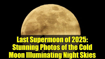 Last Supermoon of 2025: Stunning Photos of the Cold Moon Illuminating Night Skies