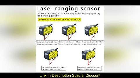 CMOS Laser distance sensor Laser Distance Ranging sensor  Switch analog dual-output Laser sensor