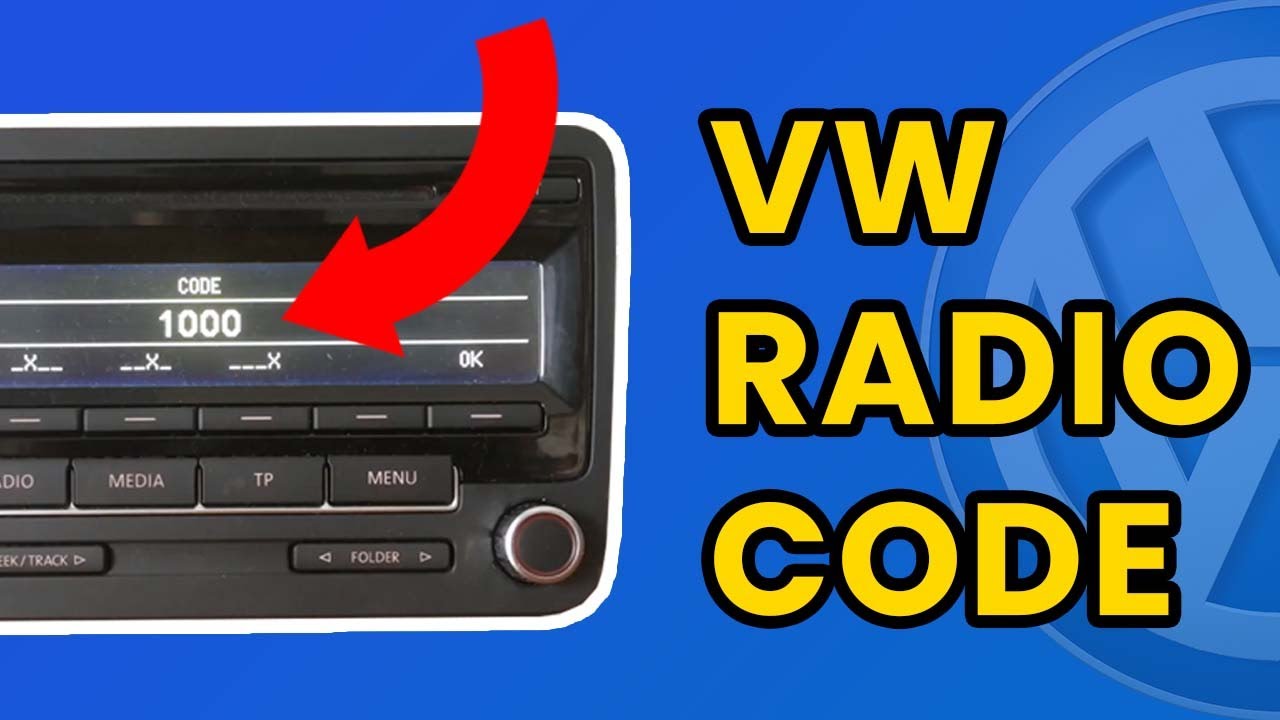 Vw Radio Code | How To Get - Youtube
