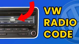 VW radio code | How to get