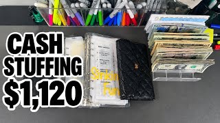 CASH STUFFING | $1,120 | SEPTEMBER PAYCHECK #4 | SAVING CHALLENGES | #budgeting #cashstuffing 