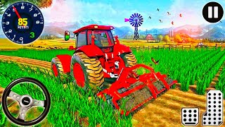 Tractor Farming 3D Village Farming Heavy Tractor Crop Harvest Trolley Transport Android GamePlay 🚜🌾 screenshot 5