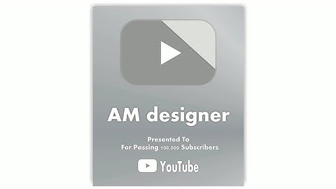 My Youtube Silver Play Button Graphic Design in COREL DRAW #amdesigner