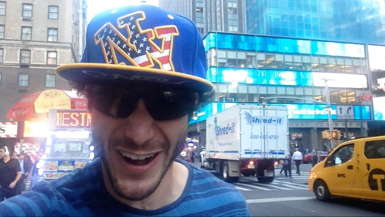 Overly Excited Tourist Goes Berserk In New York City