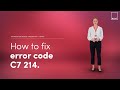 How to fix: Worcester Bosch Greenstar i Combi boiler C7 214 error code | BOXT Boilers