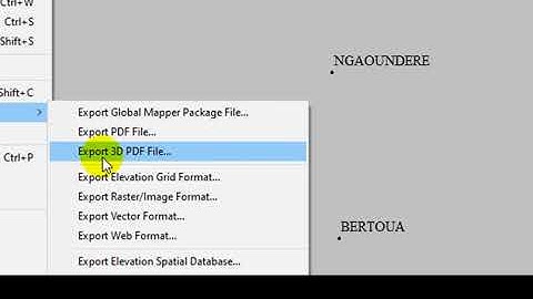 How to Export Data (SHP, CSV, DWG & Others) In Global Mapper?