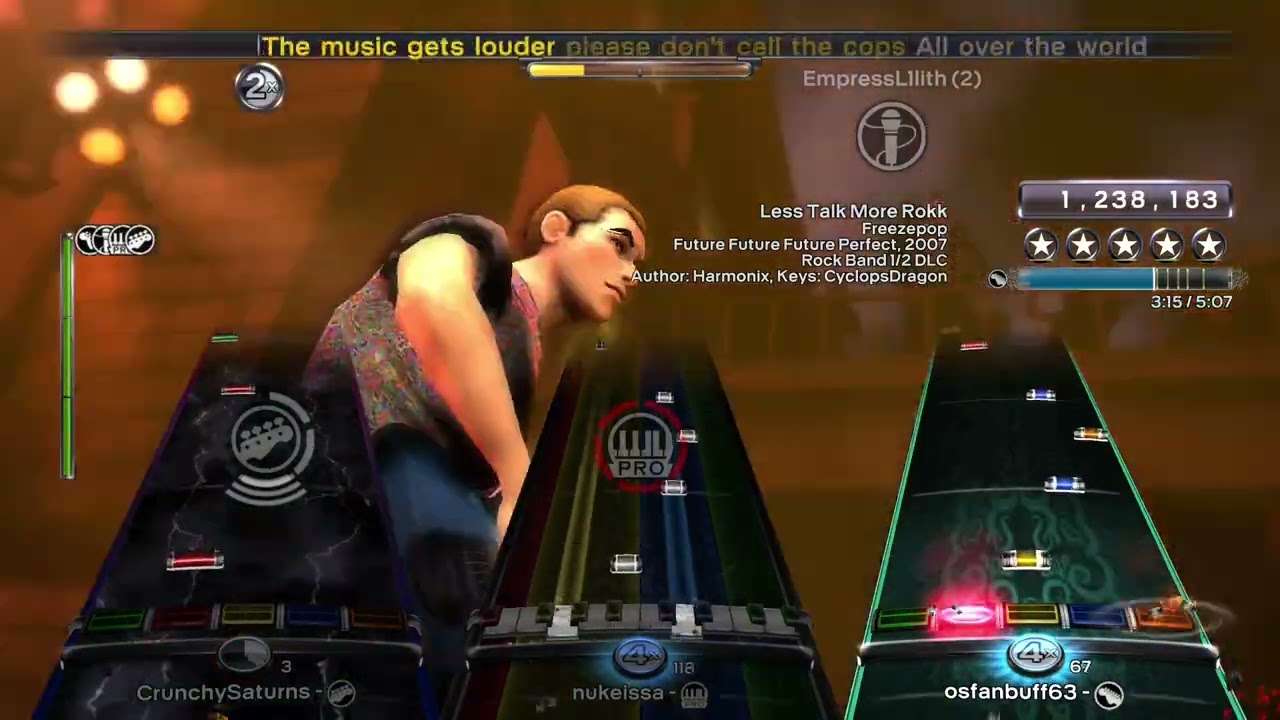 Less Talk More Rokk by Freezepop - Expert Full Band Gold Stars [Rock Band 3 Deluxe]