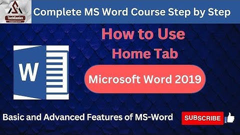How to use Microsoft Word | Ms Word Tutorial Basic &Advanced in Hindi - Home Tab Ms Word in Computer
