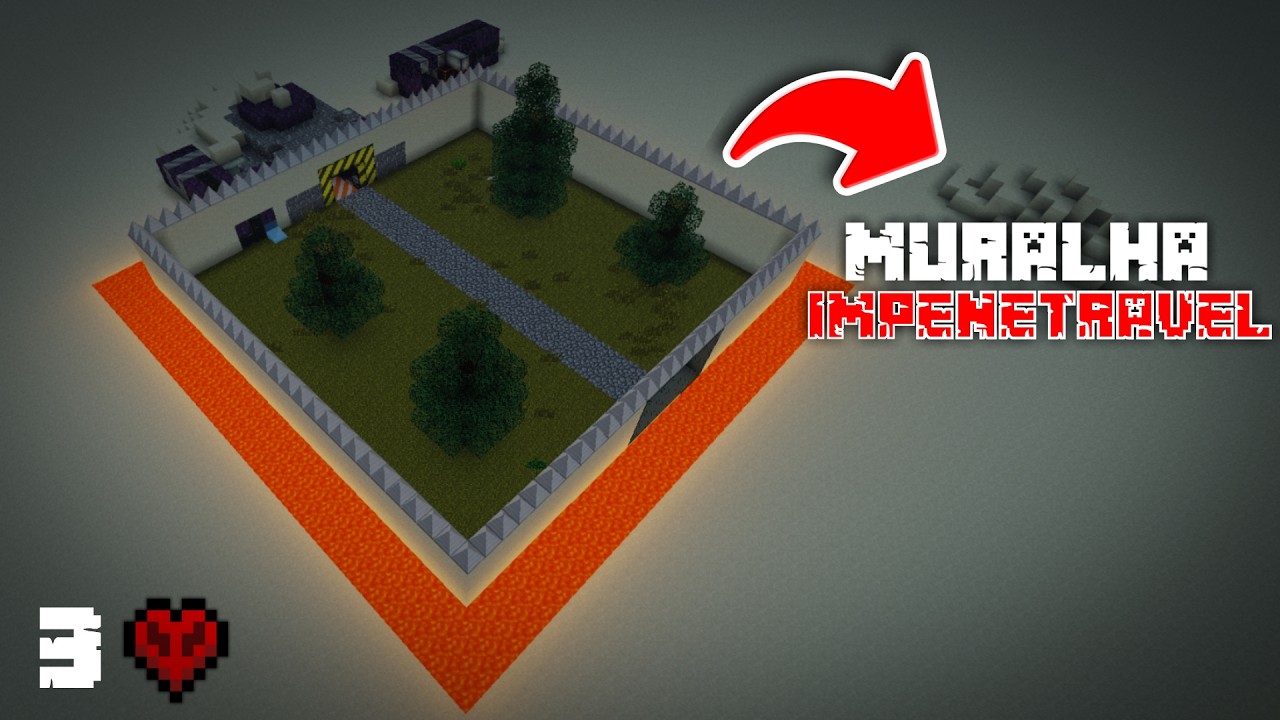 Eu construí uma MURALHA IMPENETRÁVEL no MINECRAFT!
