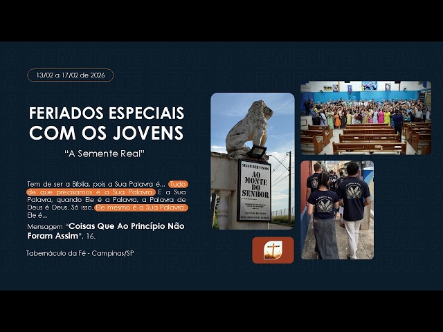 FERIADOS ESPECIAIS COM OS JOVENS - 2026