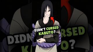 Why Orochimaru Didn't Place His Curse Mark On Kabuto!