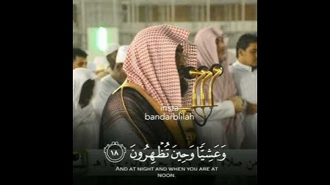 تلاوة تذهب بك إلى عالم آخر! الشيخ د. بندر بليلة من سورة الروم