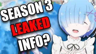 Everything We Know About Re:Zero Season 3 @AsarathaHSYT