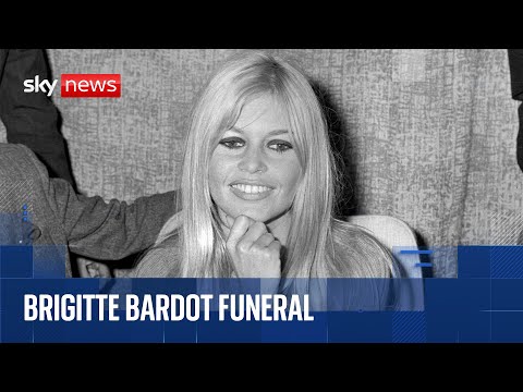 French crowd gathers for funeral of Brigitte Bardot