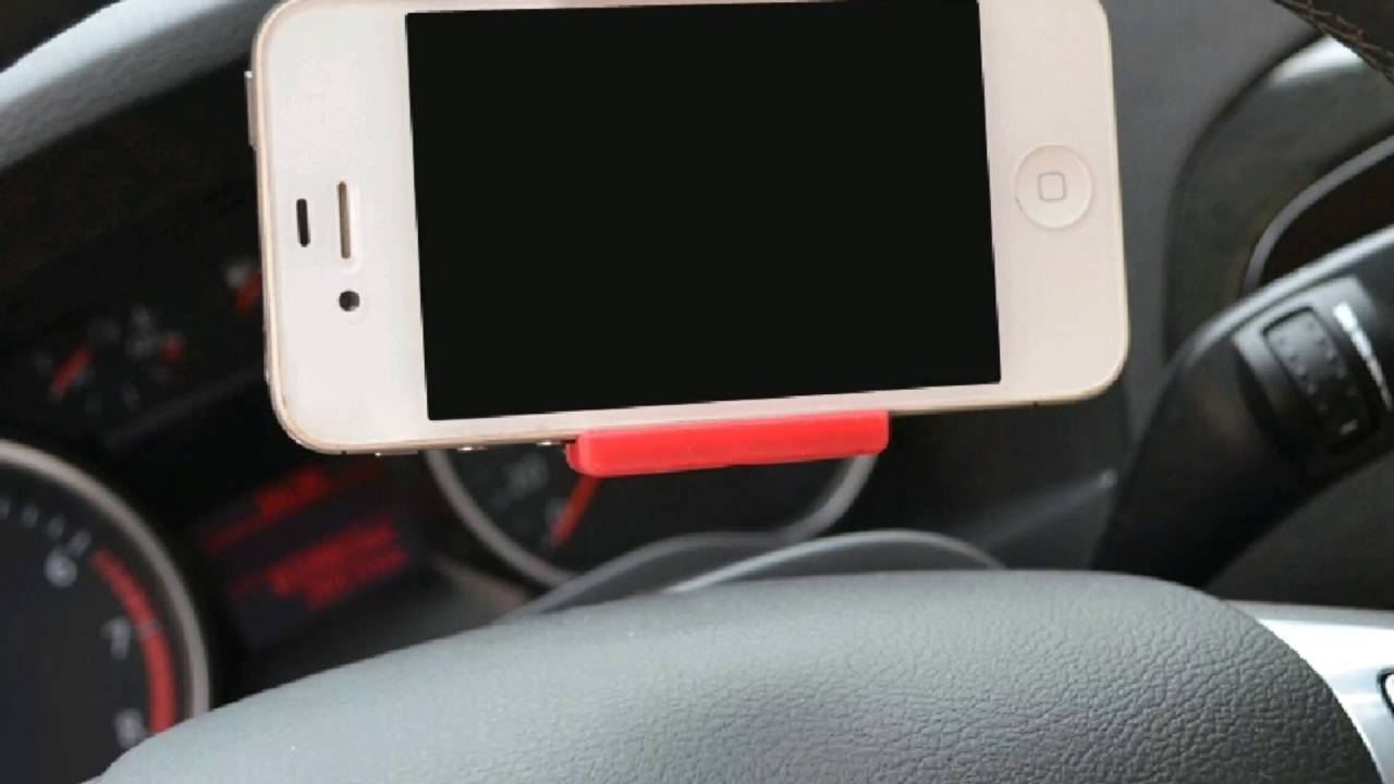 Phone Holder (Car steering wheel Phone Socket Holder) YouTube