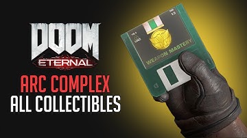 Doom Eternal - All Arc Complex Collectibles (Weapon mastery, Toys, albums)