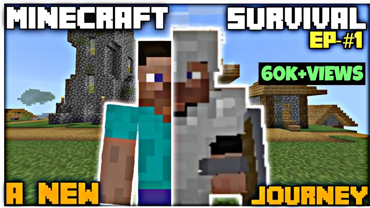 A new journey BEGIN || Minecraft pe survival series [#1] || Minecraft ...