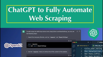 How to Use ChatGPT to Fully Automate Web Scraping