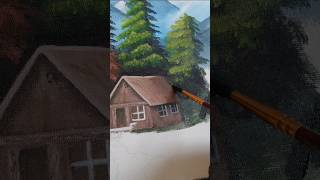 Mountain view / easy acrylic painting ideas for beginners ✨️