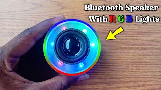 DIY Bluetooth Speaker With RGB Lights | Build A Bluetooth Speaker Using PVC Pipe