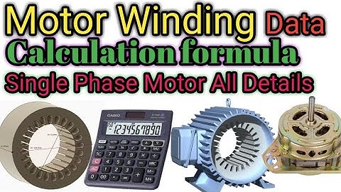 All Motor Winding Data Calculation Formula single phase motor /A To Z Electronic .pashto and Urdu