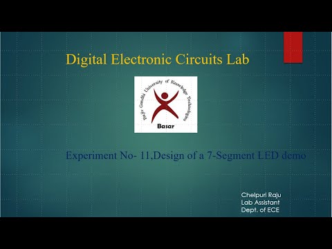 Experiment No -11,Design of a BCD to SEVEN Segment LED Demo