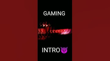 MY NEW GAMING INTRO WITH NEW EFFECTS😈🔥 #shorts #trending #recommended #viral #gaming #intro #popular