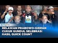 Rayakan Kemenangan Prabowo-Gibran, Relawan Prabowo-Gibran Kebumen Cukur Gundul