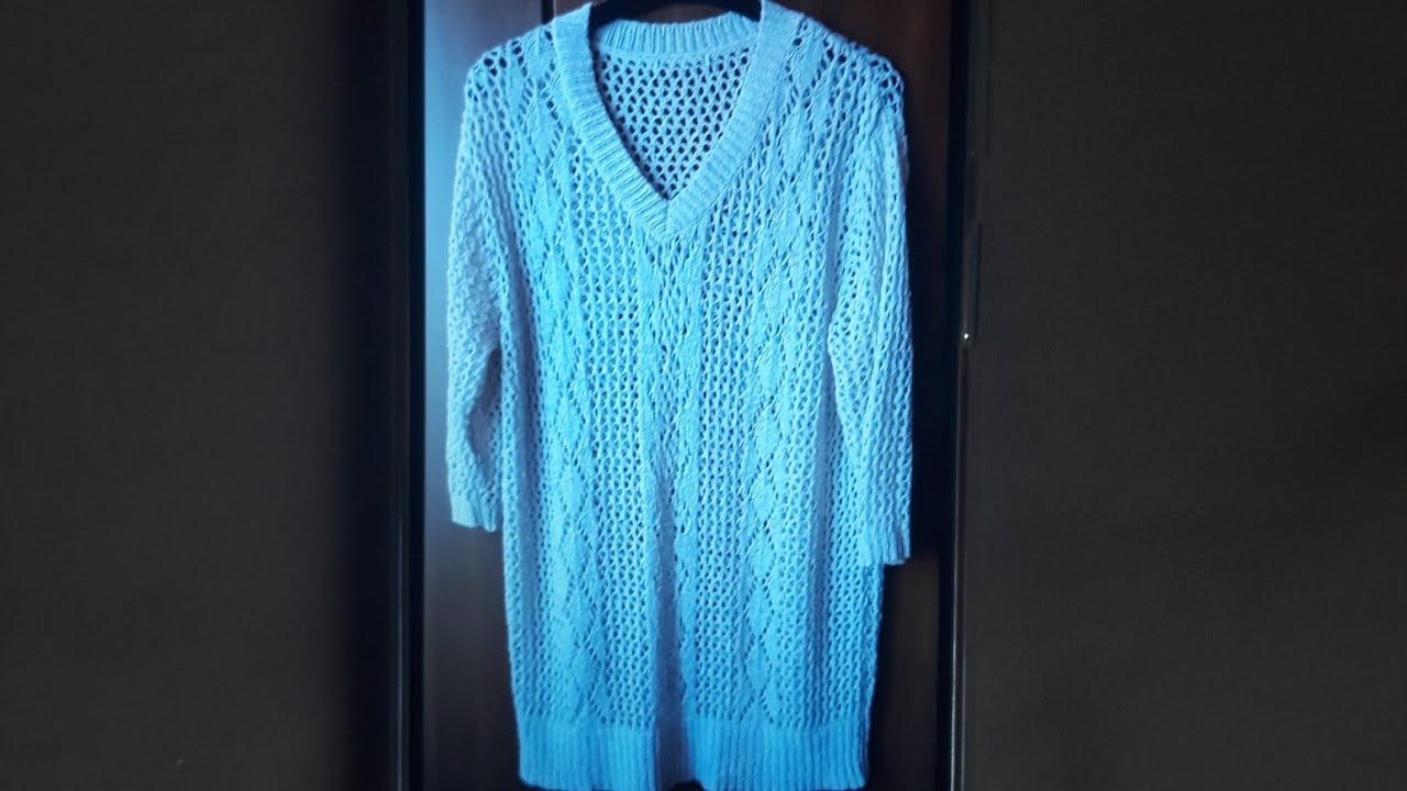 Pulover tricotat Vera.Sfatul bunicii.Women's sweater.Seniora sueter.Strickpullover.Maglia.