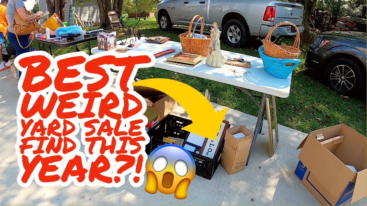 Awesomely WEIRD Vintage YARD SALE Find!! YouTube