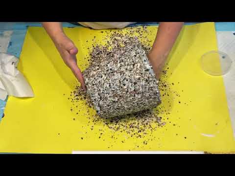 SOMETHING DIFFERENT/ Change a Cheap plant pots into Terrazzo effect plant 🪴 pots wow DIY CRAFT