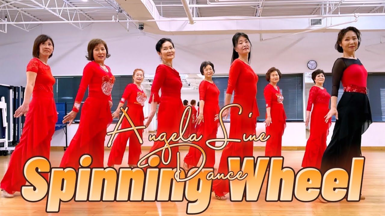 Spinning Wheel Line Dance 🌺chicago 안젤라 라인댄스 YouTube