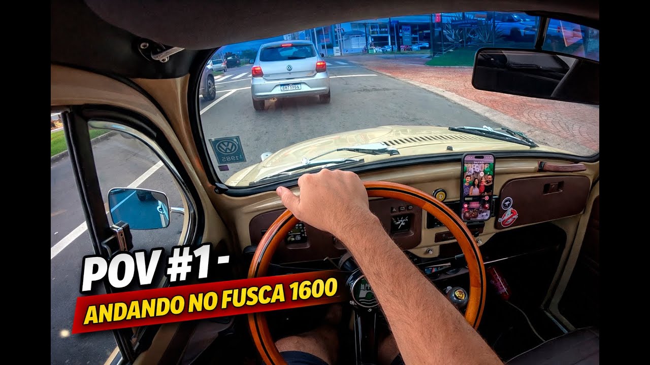 POV: dirigindo um Fusca sem pressa | Fusca 1985 - 1600 dupla carburação