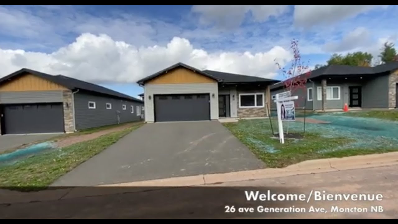 (SOLD) 26 GENERATION IN MONCTON - MODERN ONE-LEVEL HOME WITH ATTACHED GARAGE