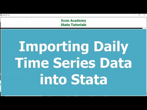 importing daily time series data into stata