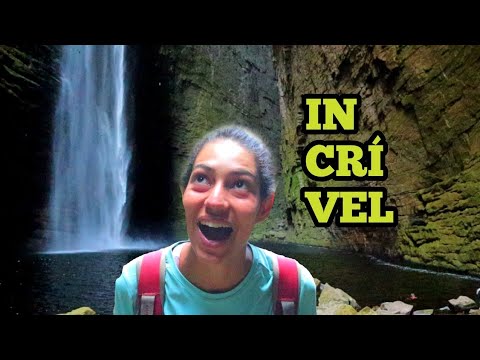 CACHOEIRA DA FUMACINHA por baixo na Chapada Diamantina pt 13 | Cicloturismo | Brasil Nordeste