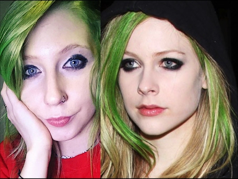 ♥ ♥ Avril Lavigne Inspired Come tingere capelli verdi Strisce Tutorial