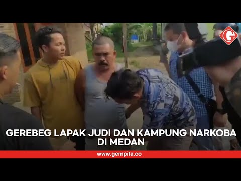 Polri Gerebek Kampung Narkoba dan Robohkan Lapak Judi